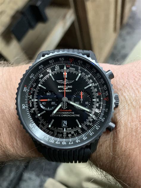 breitling navitimer black steel 1461|Breitling Navitimer 1 41mm v7f.